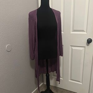 Torrid Women's Purple Open-Front Sweater - Size 2 / 2X